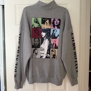 Taylor Swift The Eras Tour Quarter Zip Sweatshirt XL